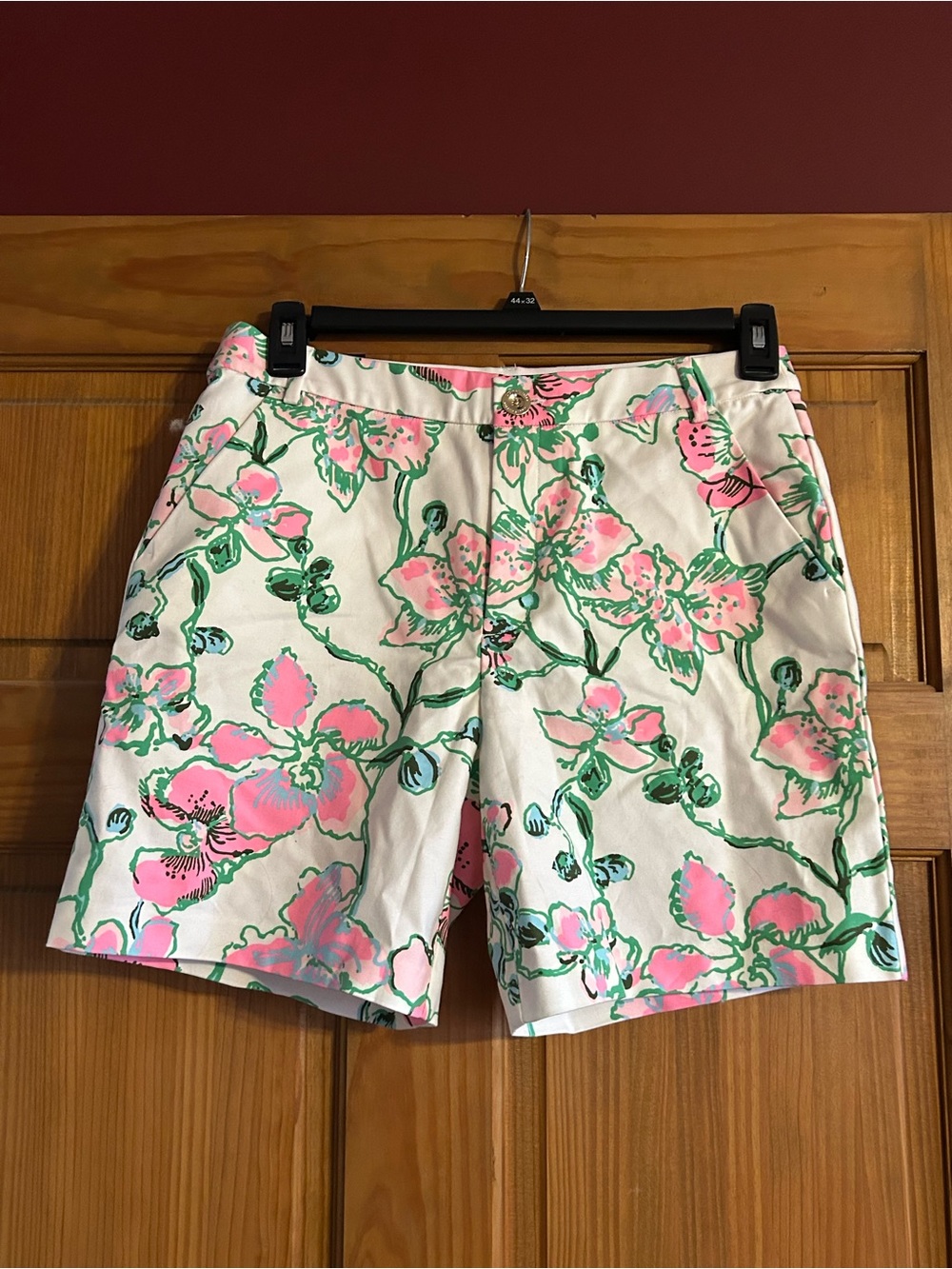 Lily Pulitzer  - Pink & Green Floral Shorts 7”
